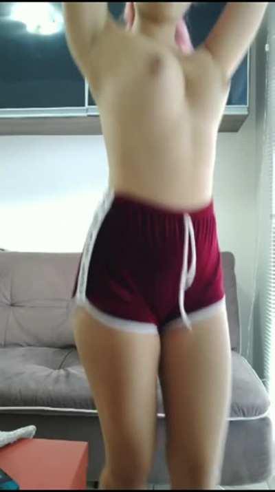 Bouncing young firm breast