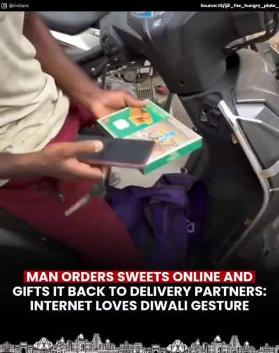 As Diwali 2025 approaches, one heartwarming act has captured the internet’s attention. In a viral Instagram video, user Gundeti Mahendhar Reddy ordered sweets from delivery apps like Swiggy, Blinkit, Zepto, and BigBasket only to gift them back to the deli