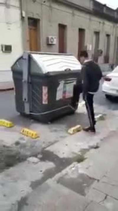 DBS Opening The Trash Can Too Hard