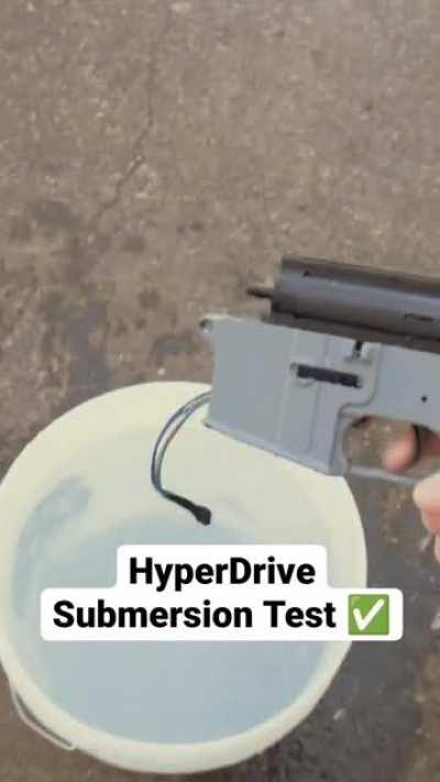 Testing out the waterproofing of my custom ETU