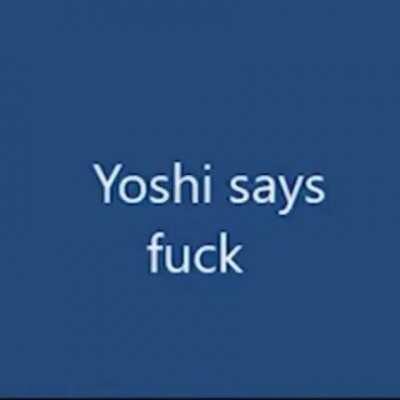 Yoshi says