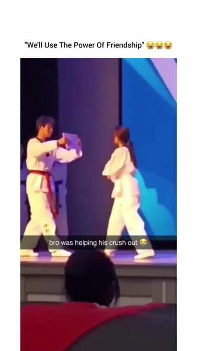 Bro coulda at least timed it