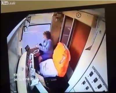 Try to look at the road occasionally.