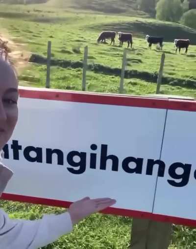 Town with the longest name in New Zealand!!