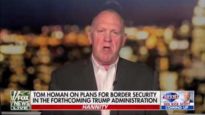 SHOCK VIDEO - Trump’s incoming Border Czar Tom Homan says they are going to use the U.S. military to END the cartels: 