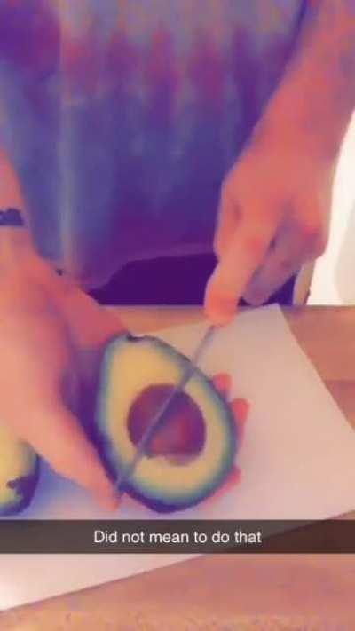 to take the pit out of the avocado