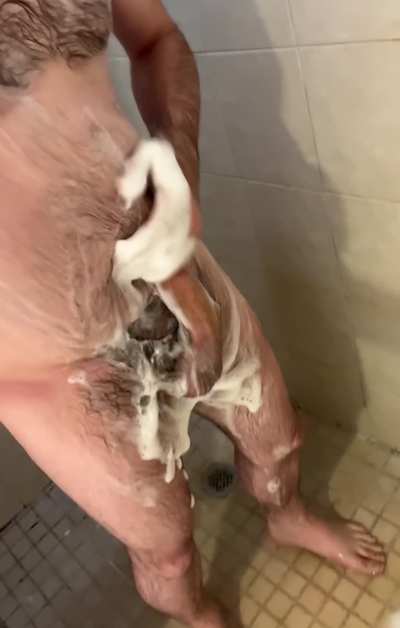 Peeking in at the Dad next door taking a shower (46) 