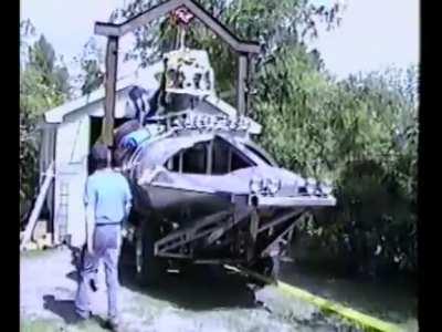 The Dobbertin Surface Orbiter, created from a stainless steel milk tanker, has covered 33,000 miles on land, 3,000 miles in the open ocean, has passed through 28 countries, and is the first car to transit the Panama Canal.