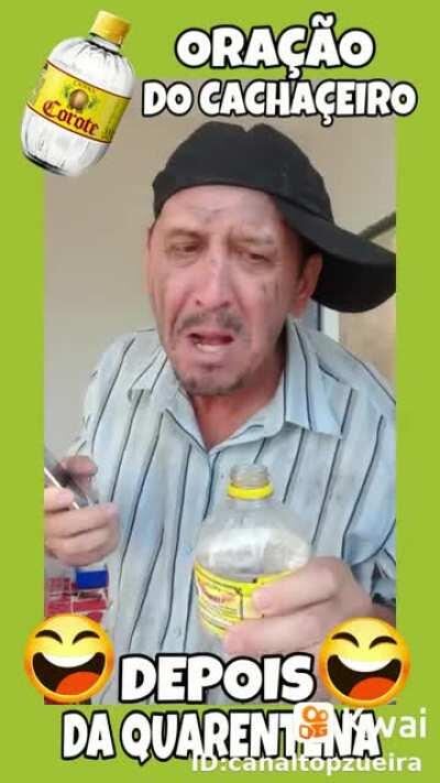 Cachaçeiro depois da quarentena.