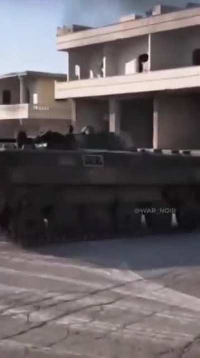 HTS celebrating the liberation of Aleppo. After Hezbollah and Russian, SAA also left Aleppo.