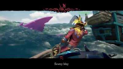 We were just minding our business when the purple people eater showed up.