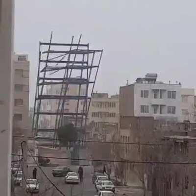 Windy day in Mashhad, Iran