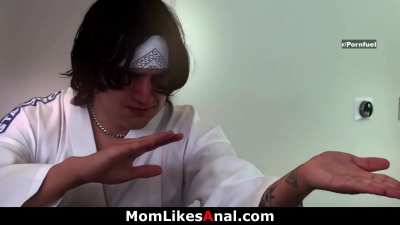 Step Mom Shows Off Her Powerful Kung Fu Grip!