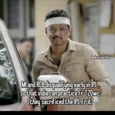 Sacrifice just to choke in another icc tournament. 