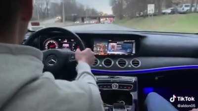 Arrogance from driving a benz puts others at risk.