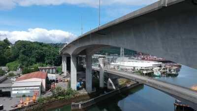 Brief flight ✈️ near the beleaguered West Seattle Bridge.