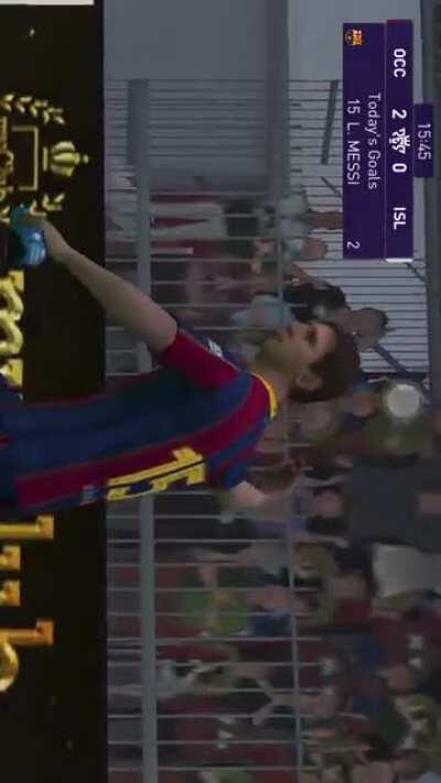 New Messi celebration, i think