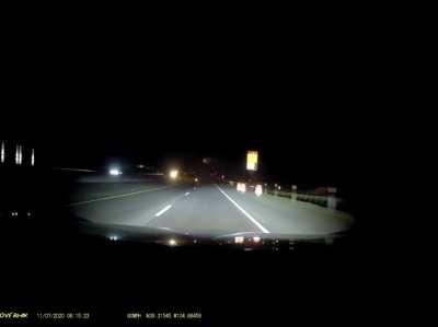 Happened this morning. Don’t drive tired folks. He’s alright but fell asleep at the wheel.