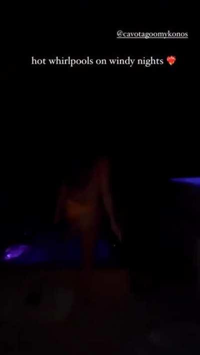 Topless Instagram story