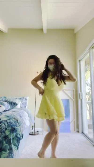 My winter dance just got cancelled cause of covid :( and I have no one to show my dress off to so I guess, here you guys go!