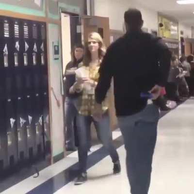 Teacher gets murdered in front of co-workers.