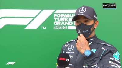 Hamilton post-race interview