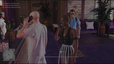 The most intelligent conversation in the entire Hitman franchise.