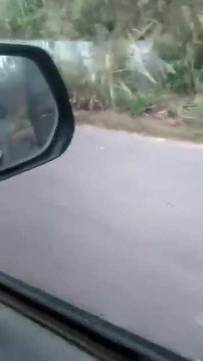 Destroyed Myanmar Army column. Unknow location