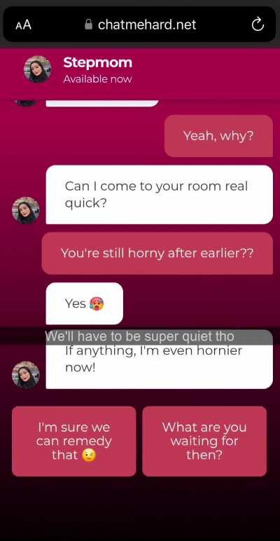 I hope my husband doesn't wake up...