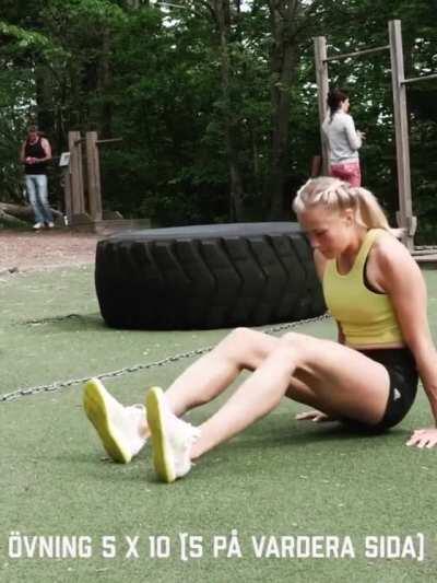 Swedish heptathlete Bianca Salming [gif]