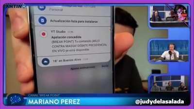 Censuran a Fantino mientras entrevistaba a un youtuber al que le suspendieron el canal por transmitir el debate de ayer