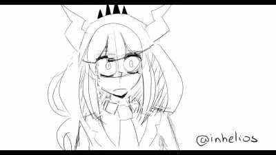 [OC] A surprised Lucy, rough animation