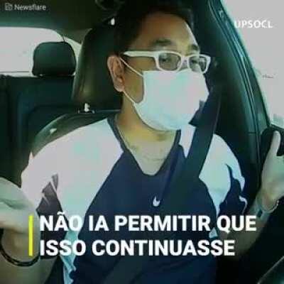 Aqui podemos ver um novo tipo de karen e homofóbico --- Créditos a página do Facebook Positivo+