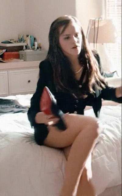 Emma Watson getting ready for her date, while you stay at home ;). What will you do when she comes home later tonight?