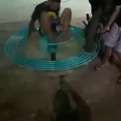 Noia fazendo gracinha