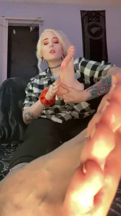 Needed : servant to worship these feet.