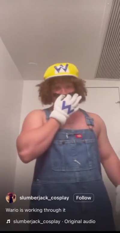 Wario is afraid