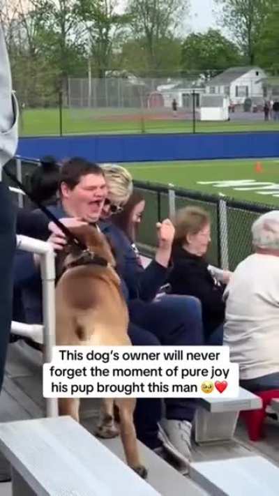 The amount of joy he gave the man made me smile