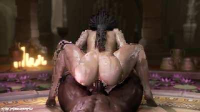 Freya Riding a Big Dick (The Firebrand)[God of War]