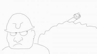 Nedavno sam eksperimentirao sa 2D animacijom u blenderu, i napravio ovu glupost