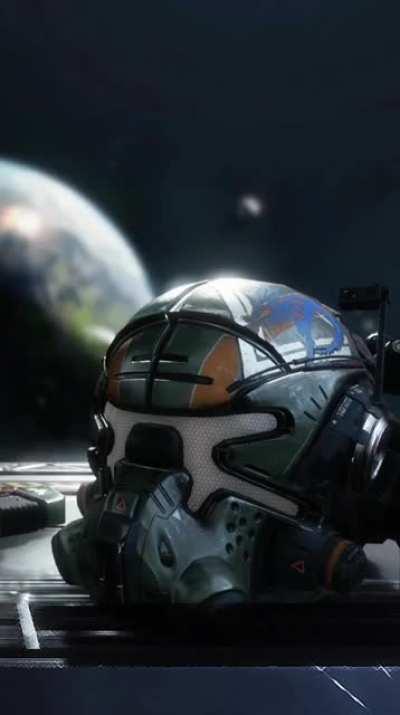 I created a simple edit of Cooper's blinking helmet for people to use as their animated phone wallpaper!