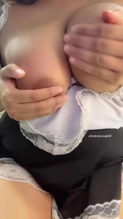 You’re going to need both hands to fondle my big tits 