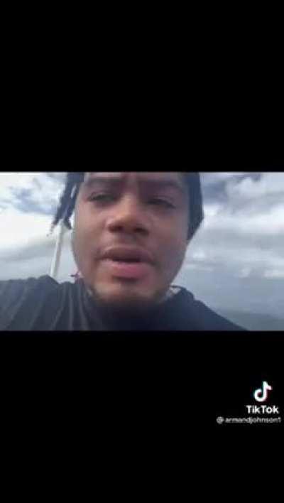 Woman jumps off cruise ship after being detained by security.