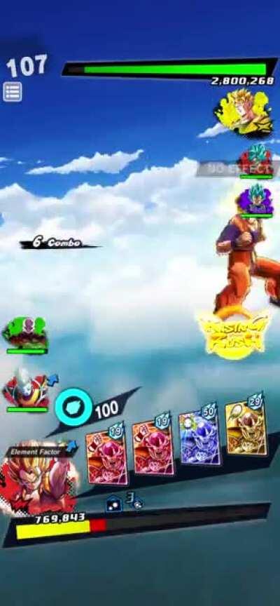 RED Gogeta's Special Skill and Jiren's Cover Change against LF Future Gohan