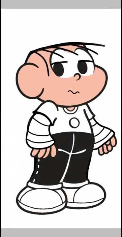 Não é um porra maurício, mas sim uma edit que eu fiz do cebolinha e-boy UwU