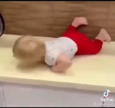 Probably going to grow up to be the world's best rock climber