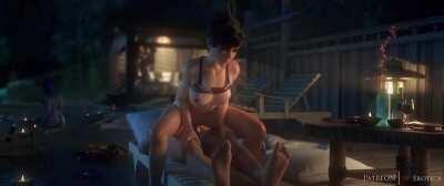 Tracer Anal Creampie at night (Sound) (VG-Erotica, Audiodude) [Overwatch]