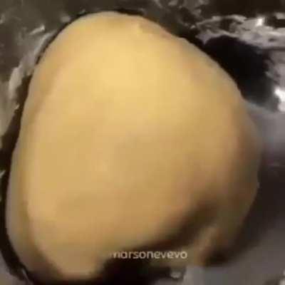 When the dough is...