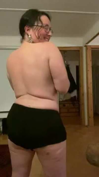 Can I put them in your face while I bounce on your cock?