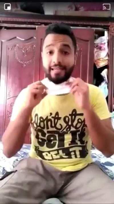 Guy was just trynna test out the mask with a lighter